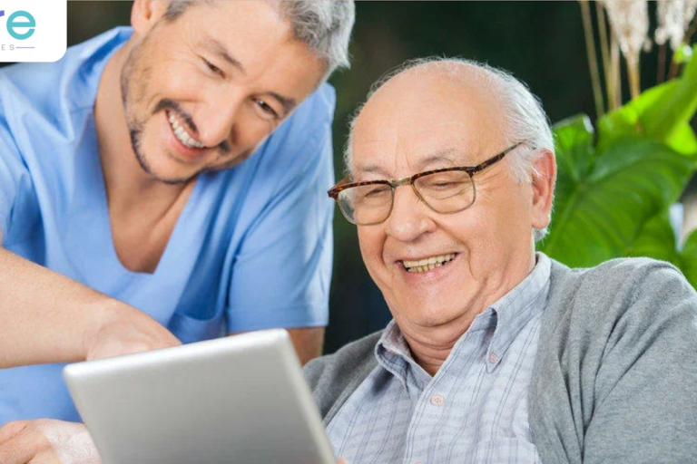 unnamed home care men guiding men